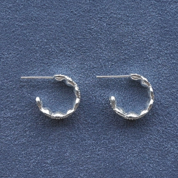 SALE E PEPE sterling silver expression earrings SEP-SP01E04-YIN Silver